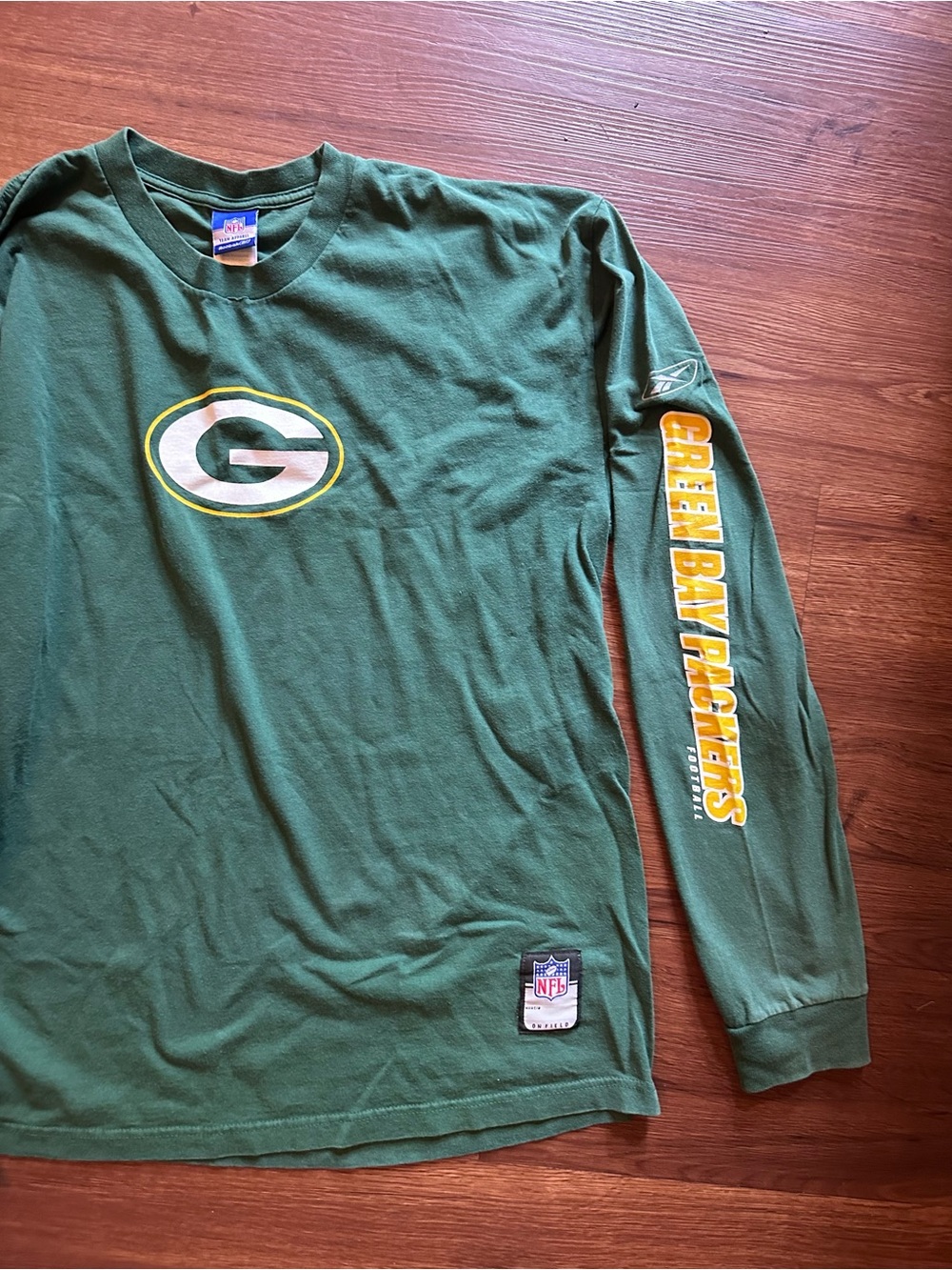 Y2K Vintage NFL Green Bay Packers Reebok 2000s Long Sleeve Tee